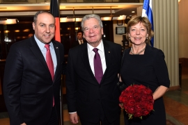 President of Germany, Mr. Joachim Gauck accompanied by his partner, Ms. Daniela Schadt picture